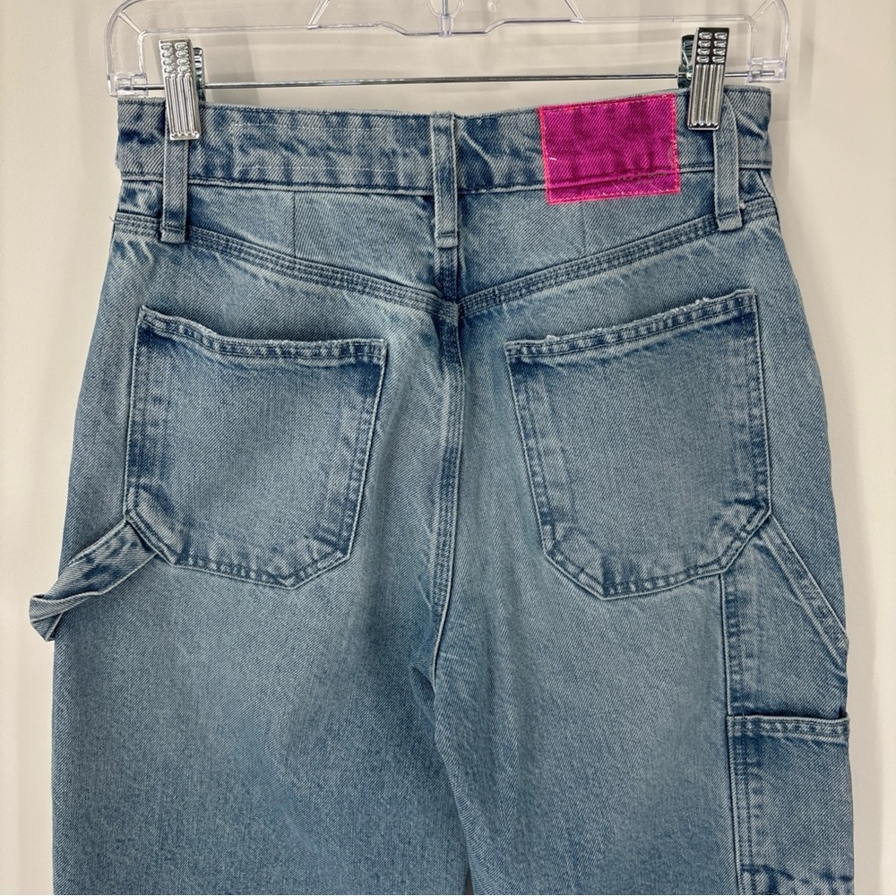 Rag & Bone Sid Carpenter Jean Women 23 Kona Light Wash Wide Leg Denim Soft Comfy - Picture 9 of 16